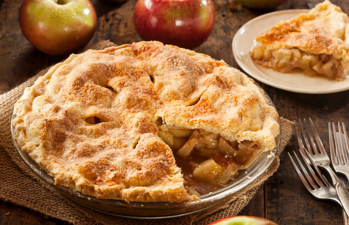 Homemade Organic Apple Pie Dessert