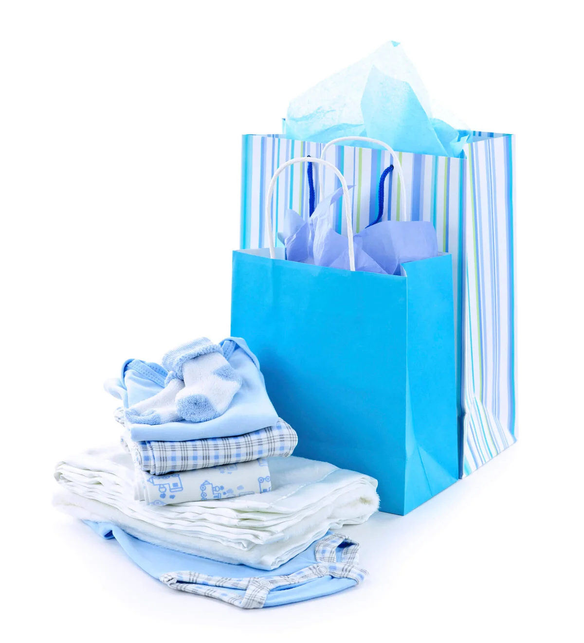 Collection of baby shower gifts
