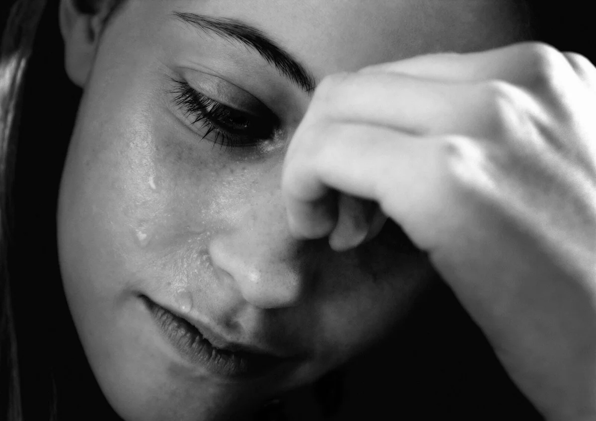 Teenage Girl Crying