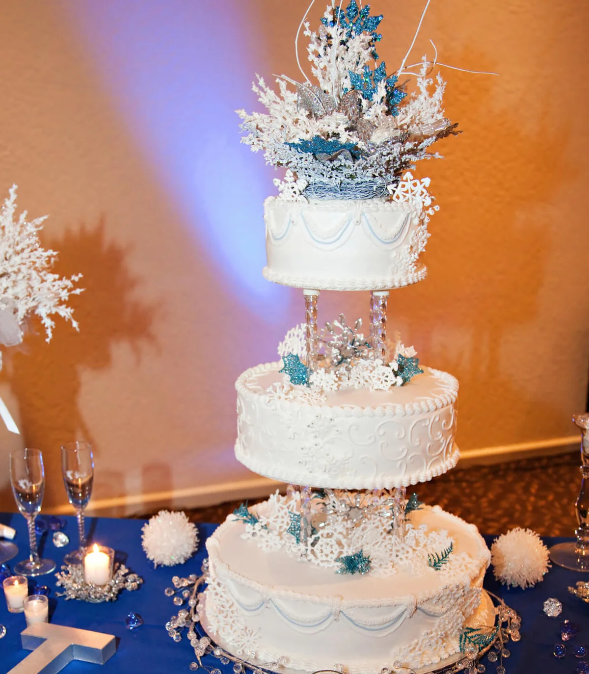 Snowflake Wedding Cake