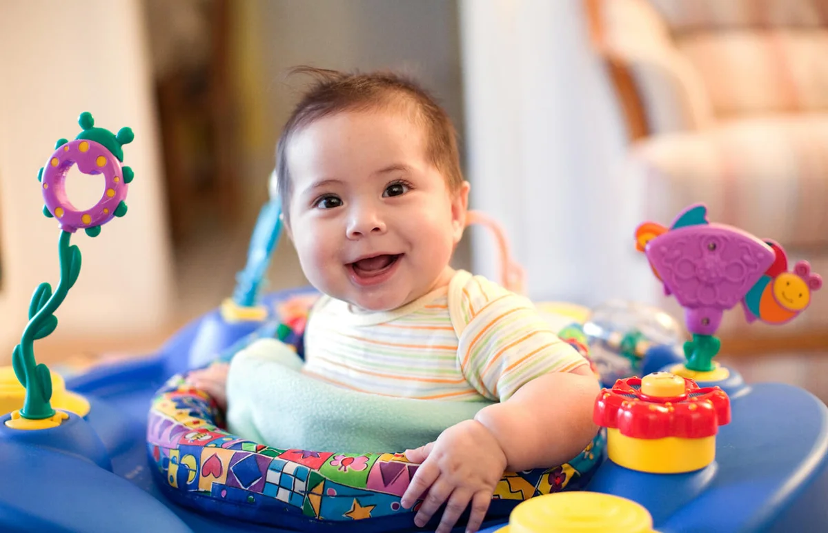 Toddler in Exersaucer