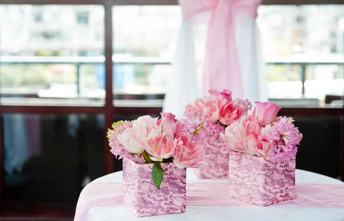 Wedding reception table