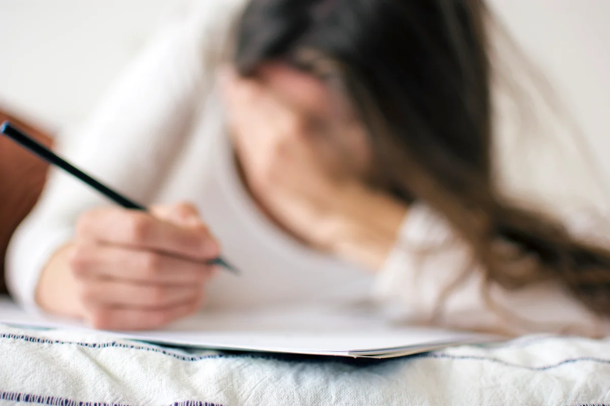 woman writing