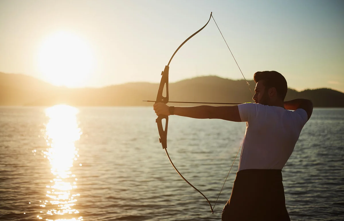 sunset and archery