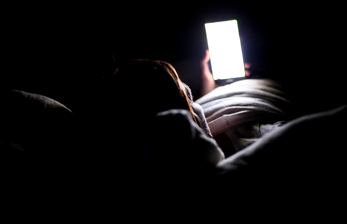 Woman using smartphone