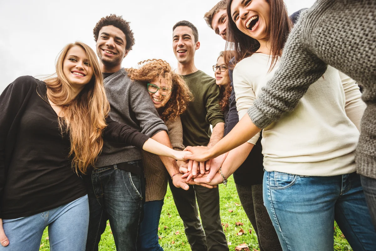 Group of teens