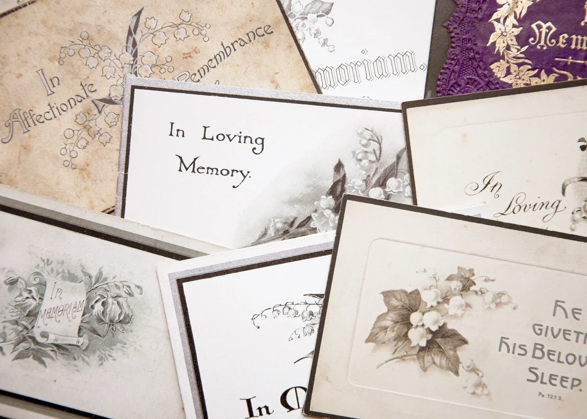 Collection of In Memoriam Cards