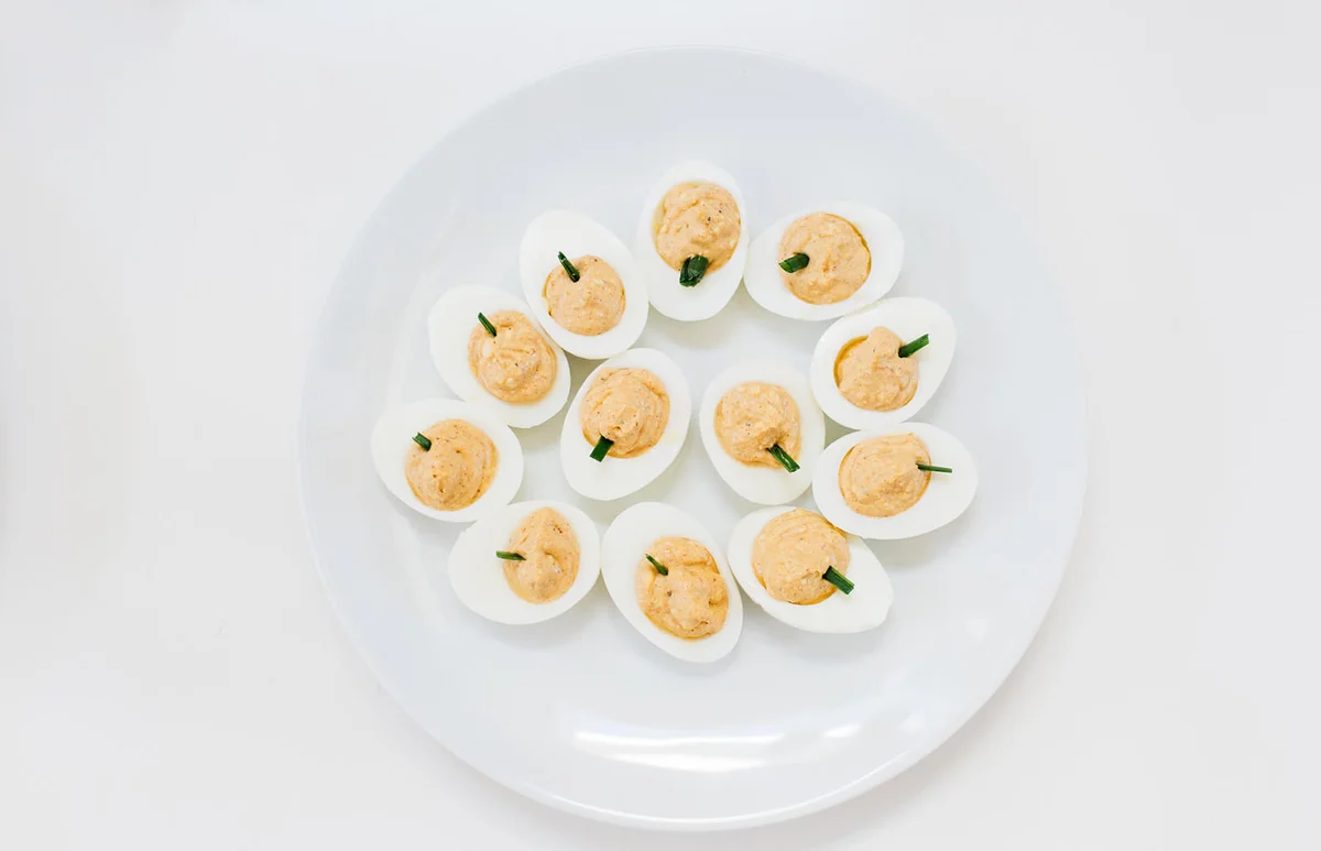 Pumpkin Deviled Eggs