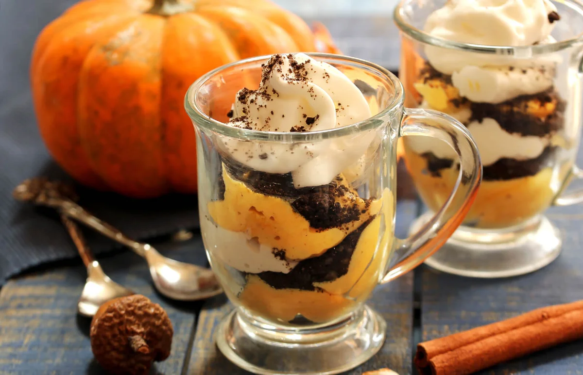 Homemade Pumpkin Mousse Parfait