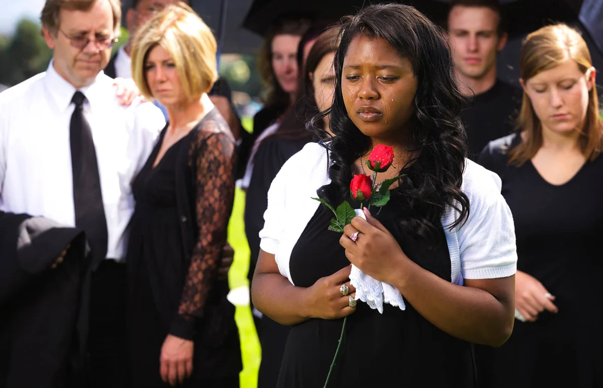 Woman at a Funeral