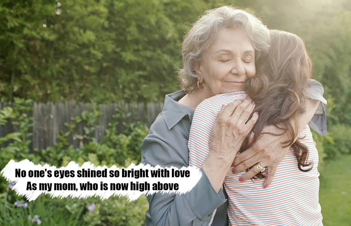 Grandmother embracing adult granddaughter