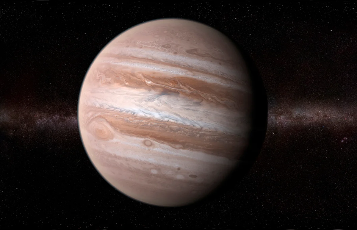 Planet Jupiter, computer artwork