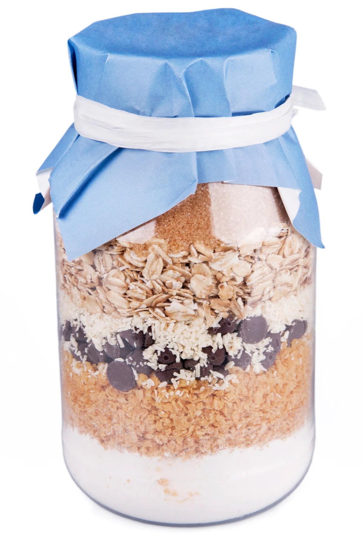 Jar of dry cookie mix