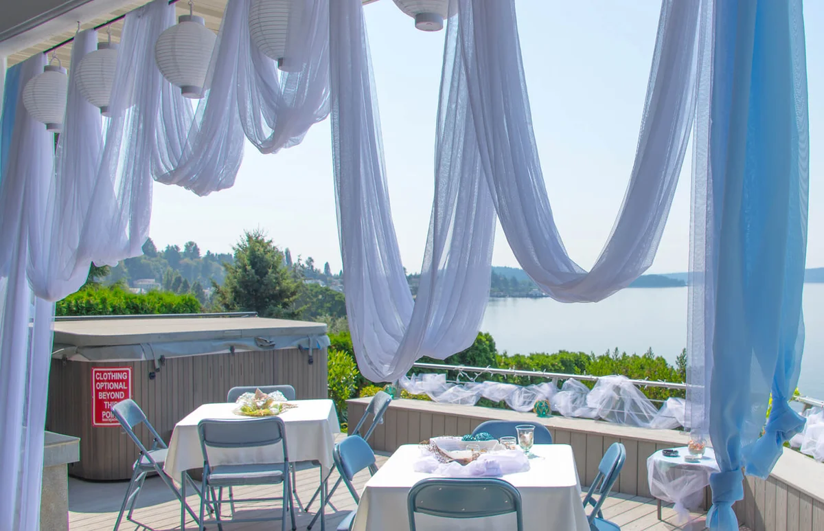 Wedding on the deck