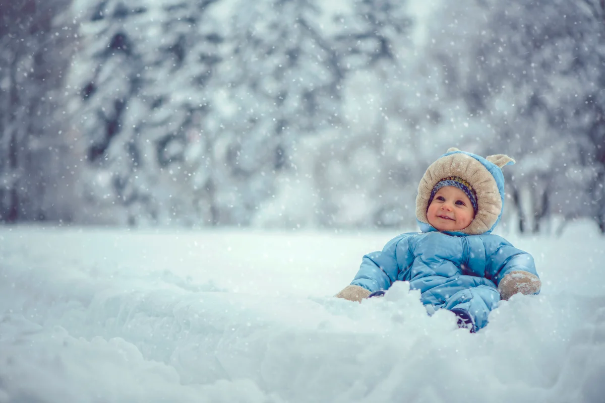 Baby in the snow