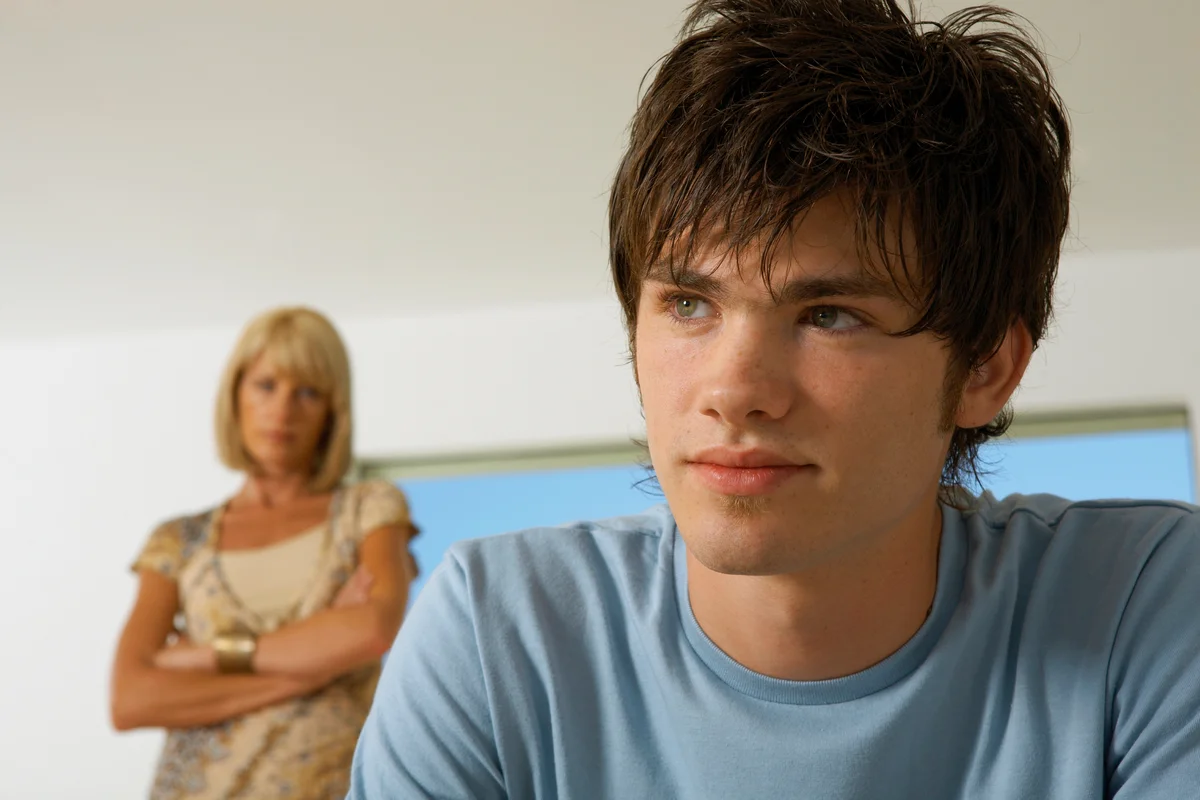 Mom frustrated with teen son