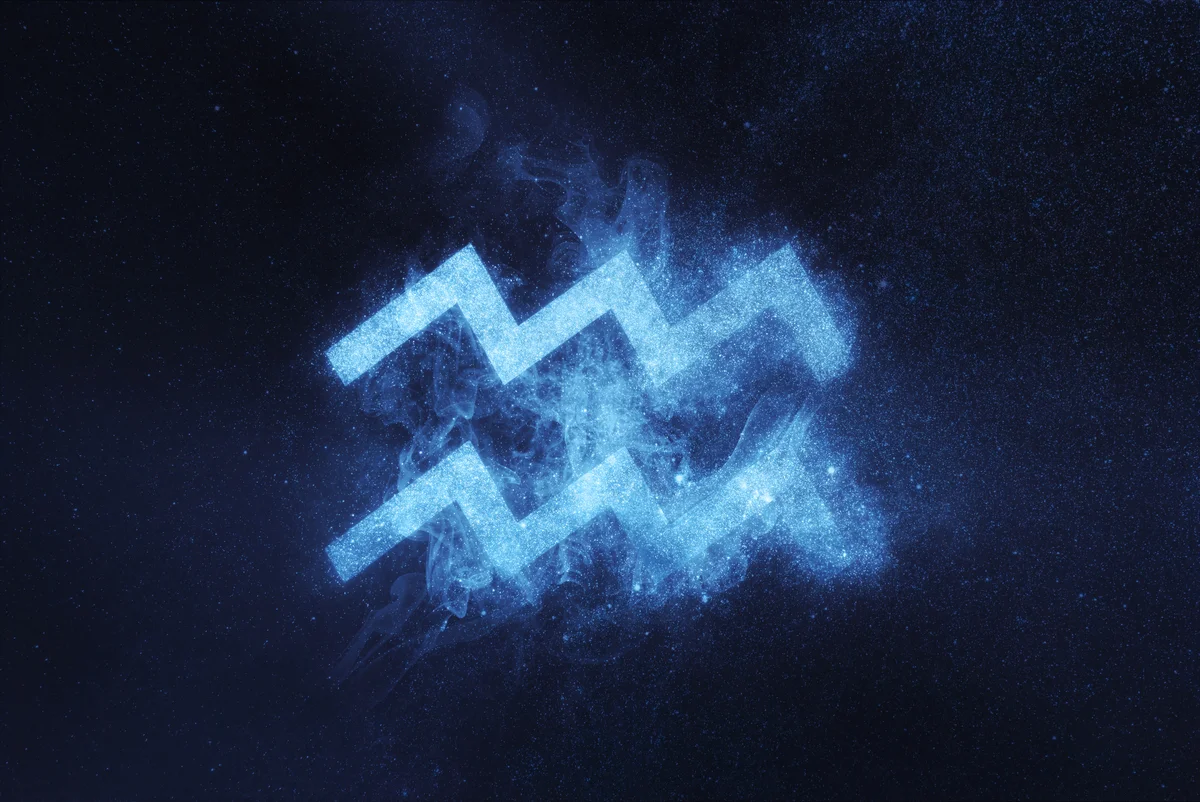 Illustration of Aquarius Symbol