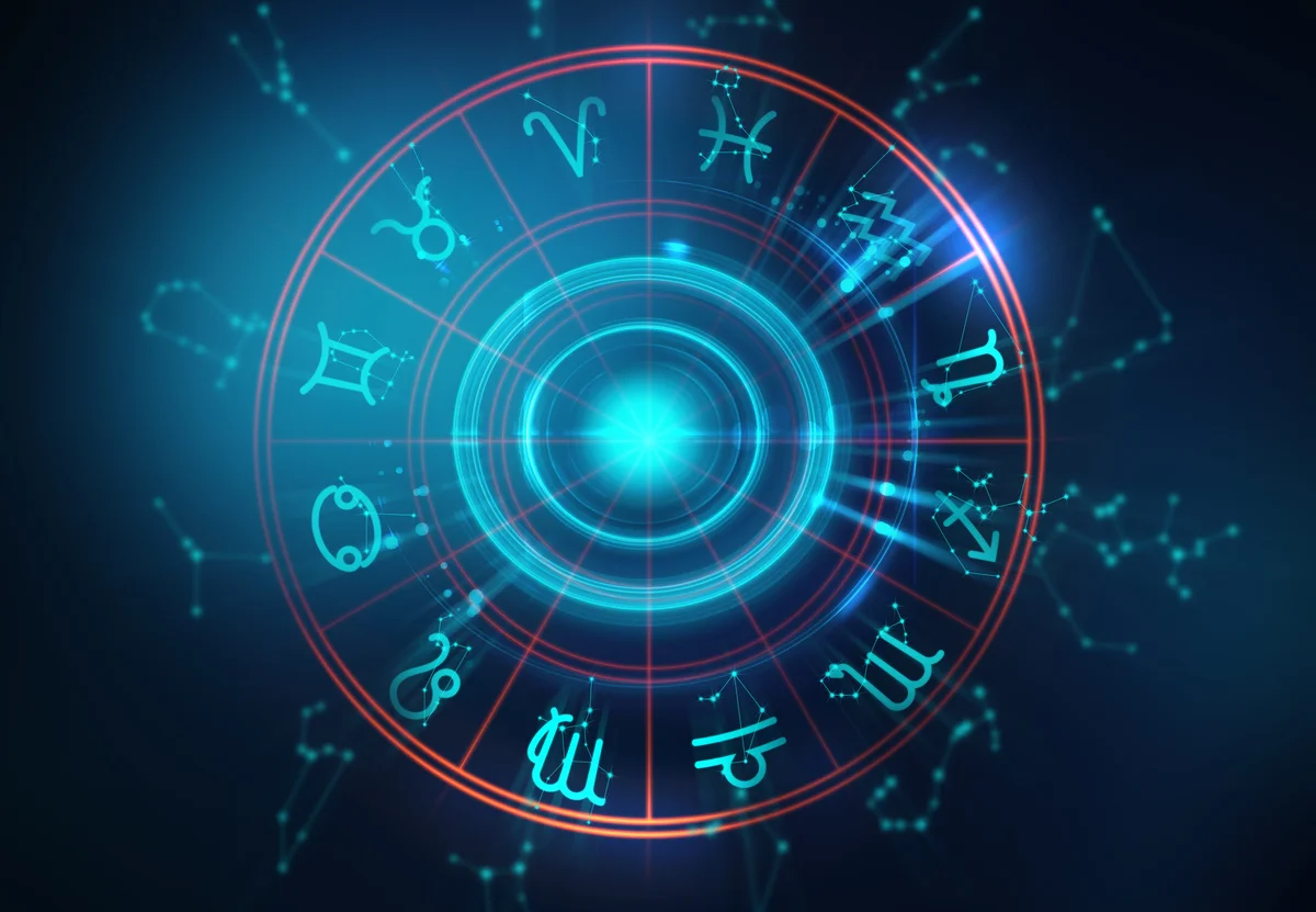 Illustration of zodiac symbols
