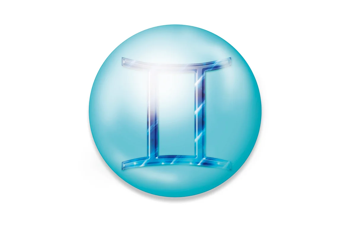 Drawing of Gemini zodiac sign