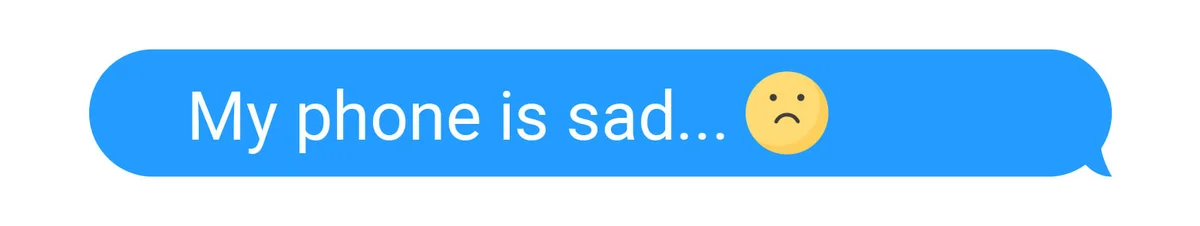 Message in Text Bubble