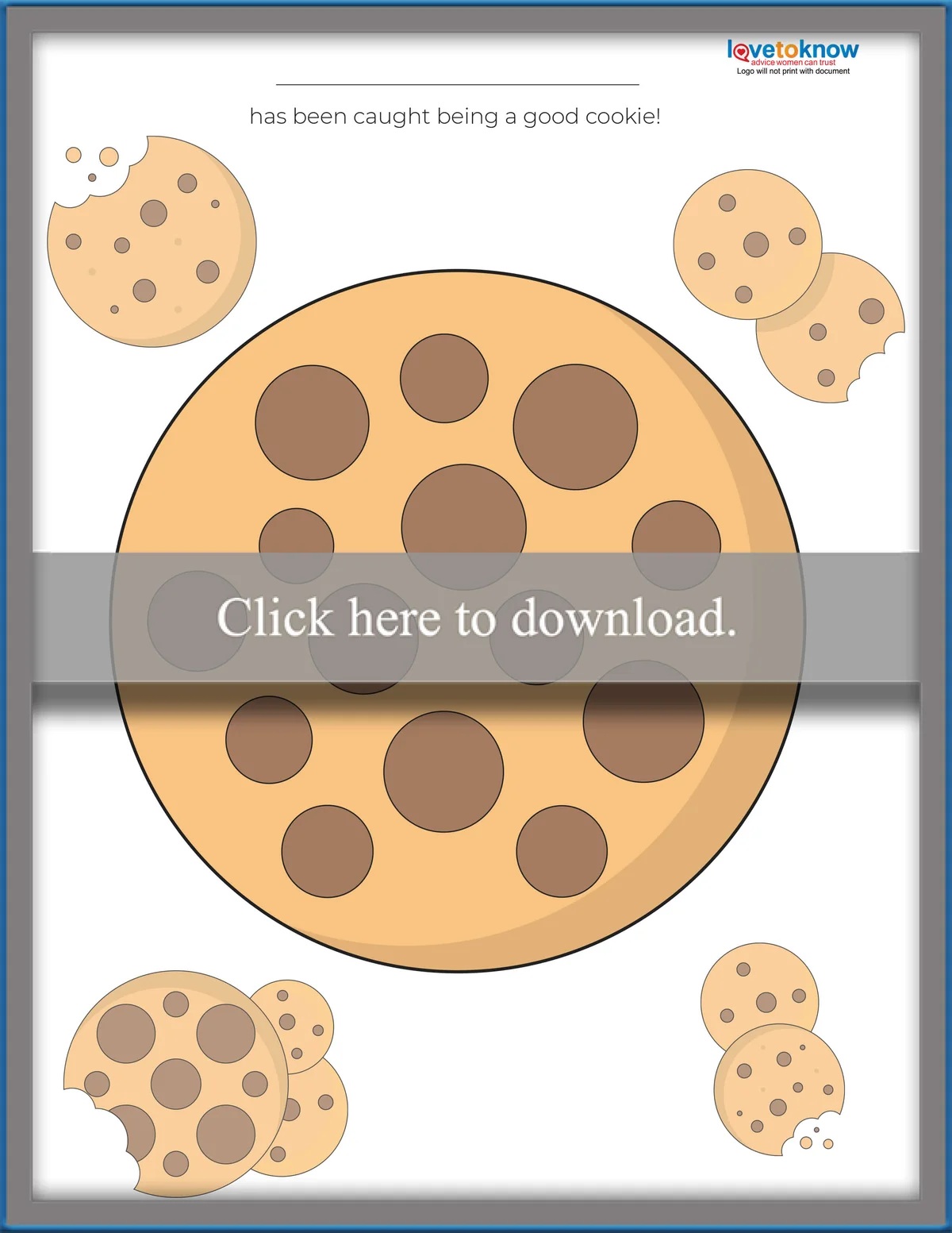 Good Cookie Sticker Chart