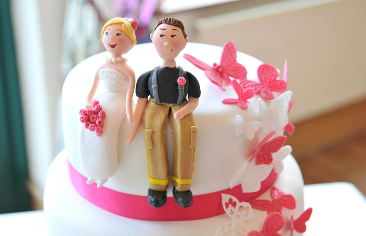 Character Themed Wedding Cake
