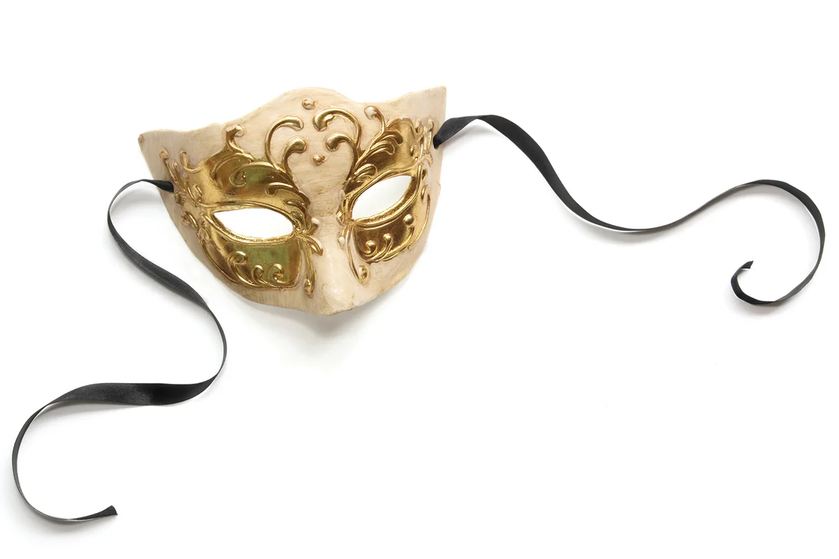 Decorative gold mask