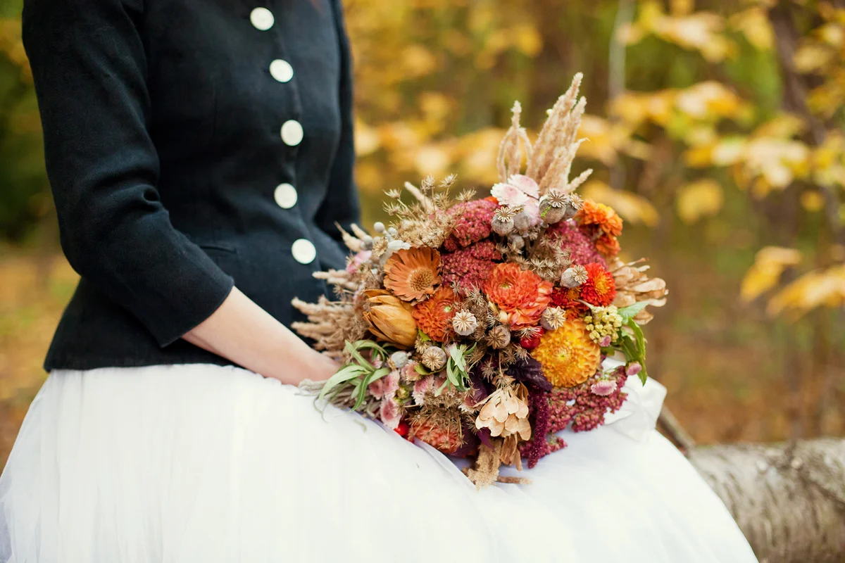 Autumn wedding bouquet