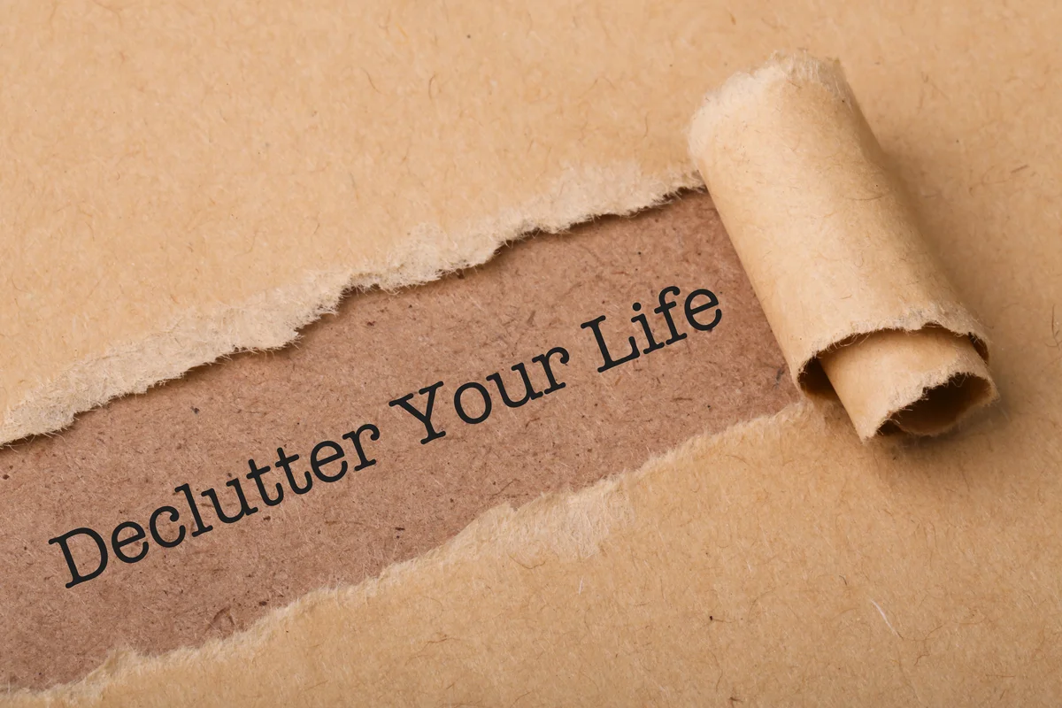 declutter your life sign