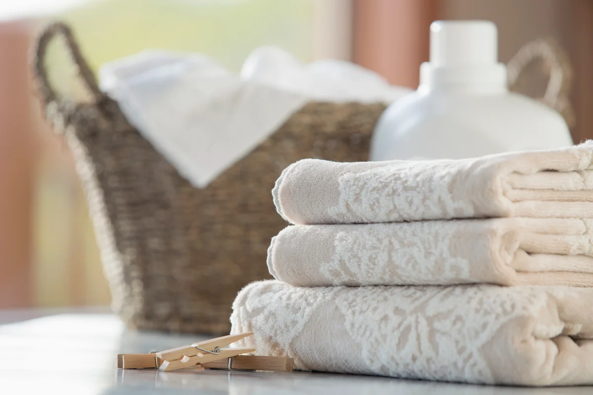 A neat and tidy laundry room