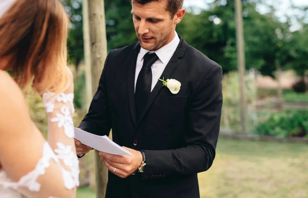 Wedding ceremony rituals of a couple