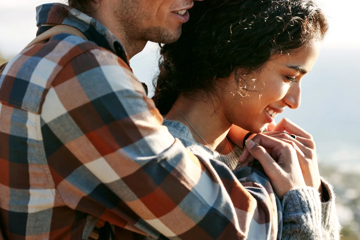 Loving young couple on vacation