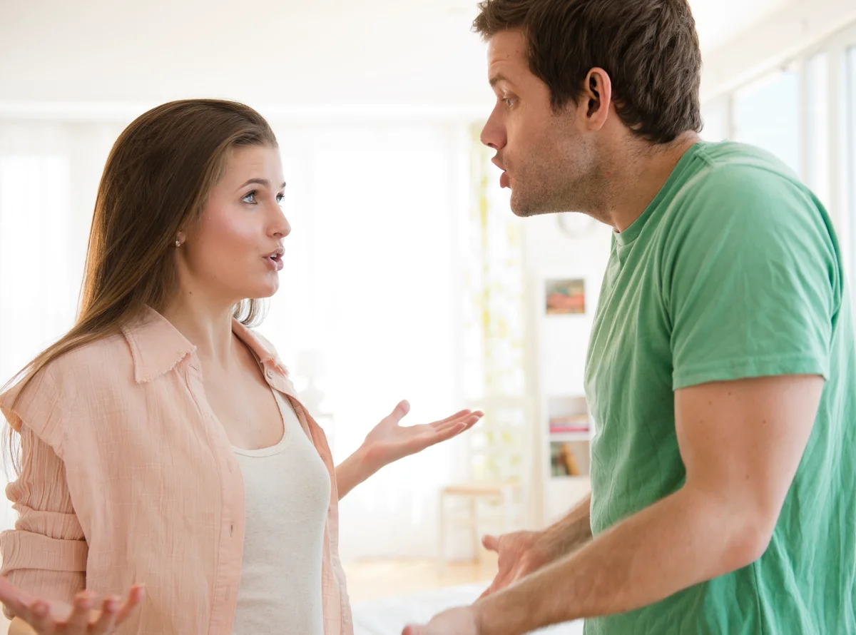 Couple arguing