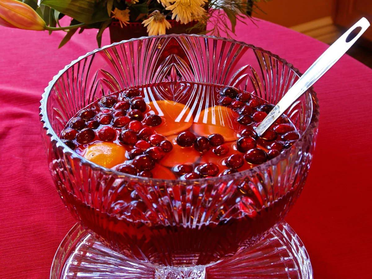 Cranberry Champagne punch