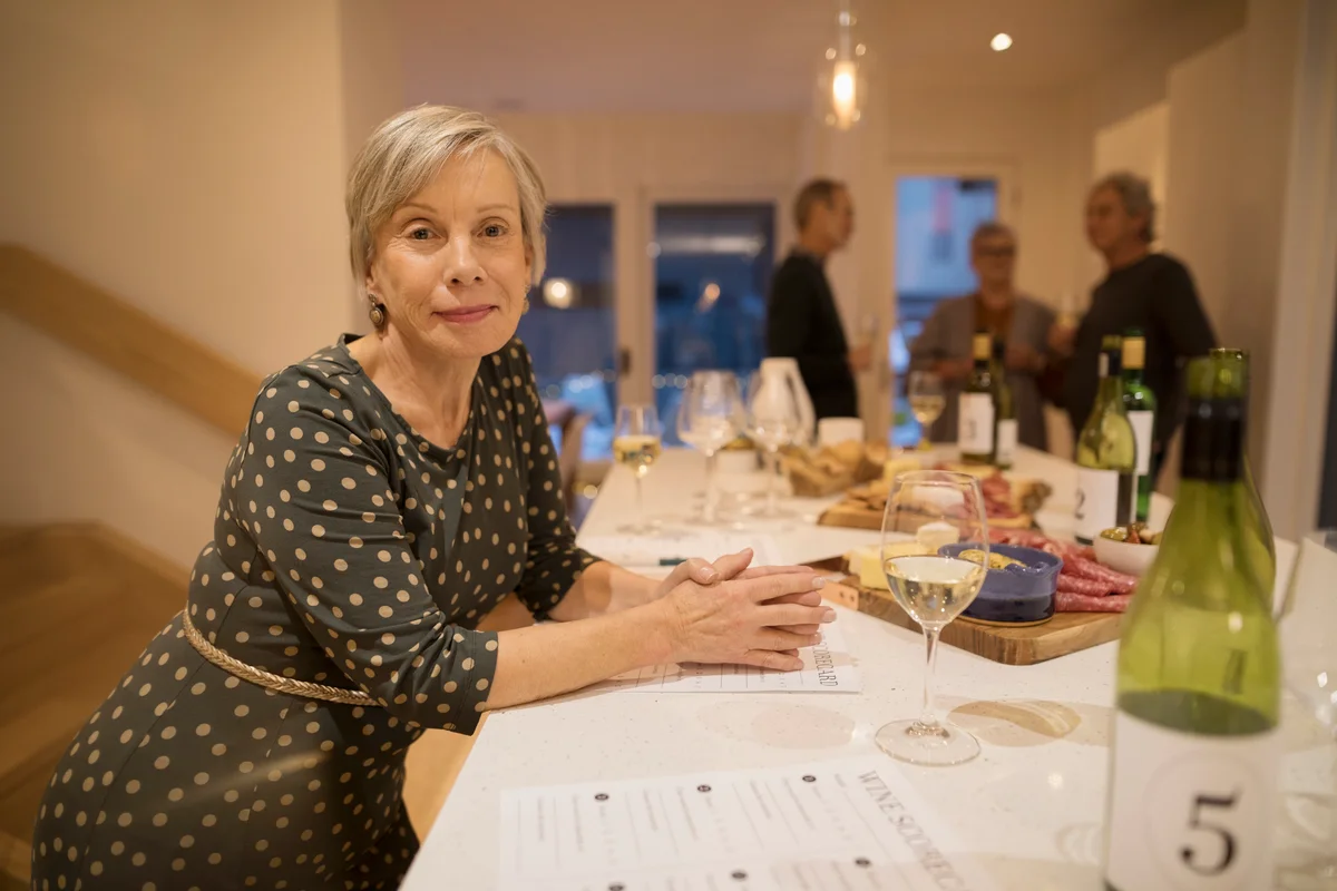 Blind wine tasting