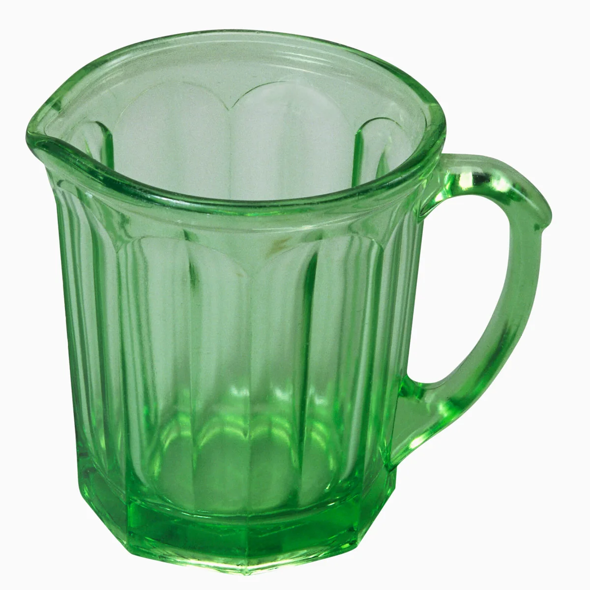 Green Glass Pitcher