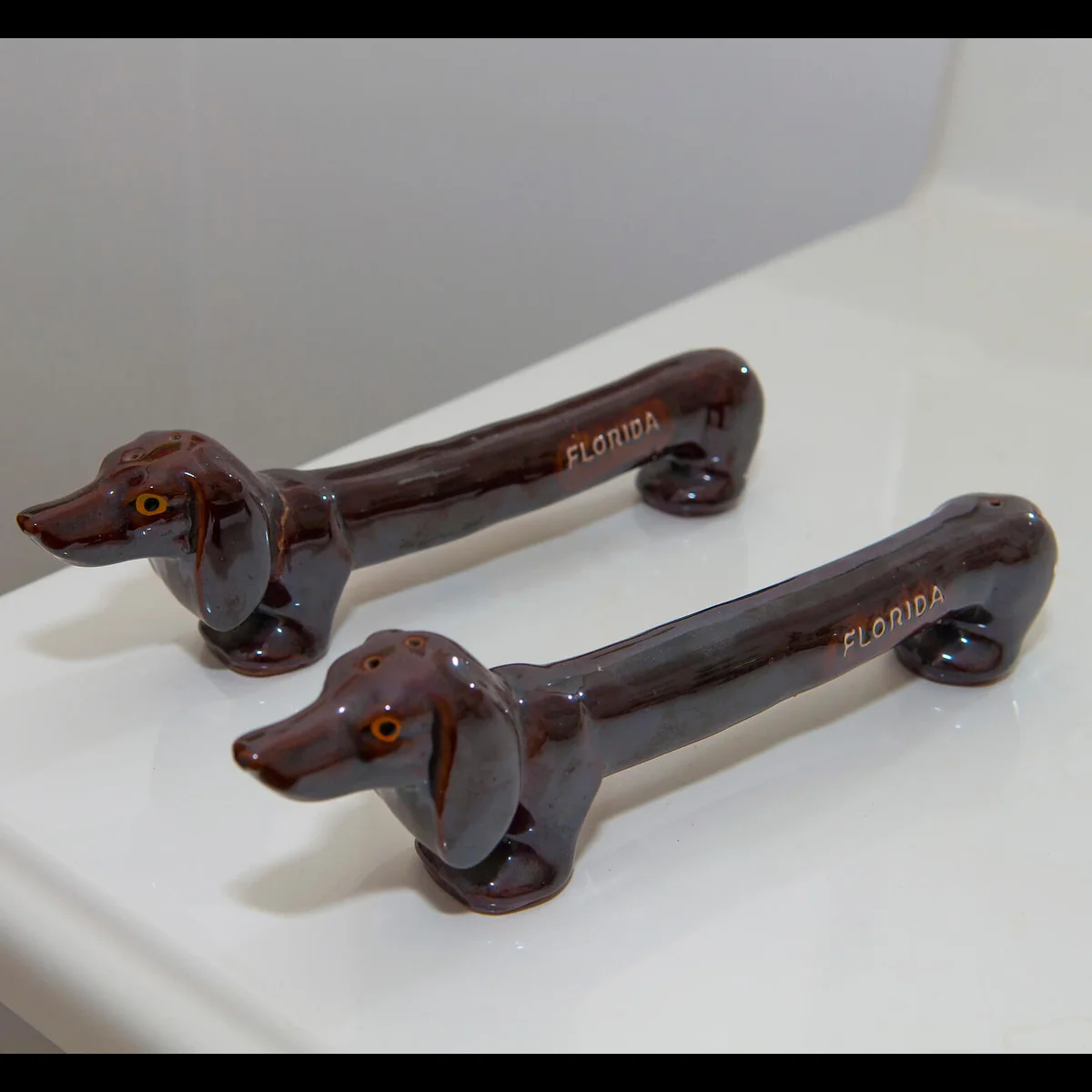 Antique salt and pepper shakers