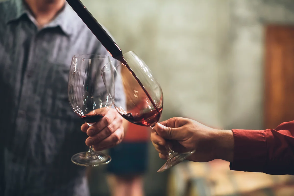 Barrel wine tasting