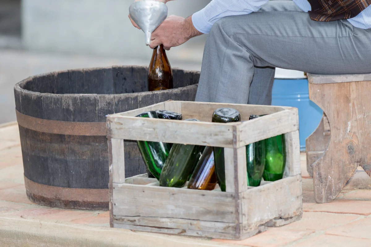 Bottling homemade wine