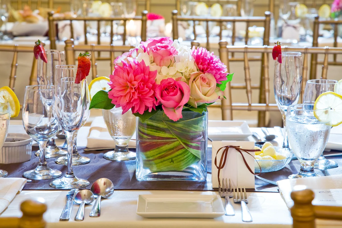 Wedding Reception table setting