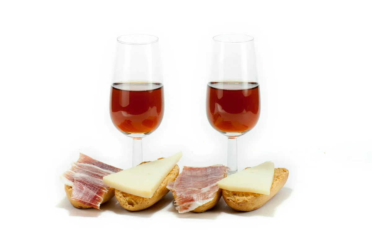 wine and snack