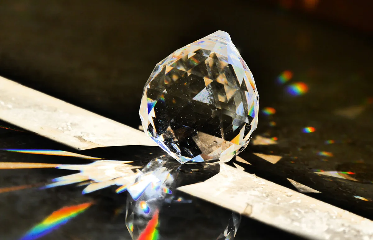Close-Up Of Crystal On Floor