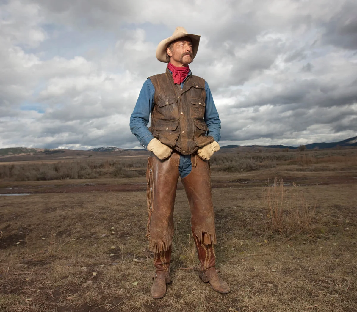 Man dress as a Cowboy