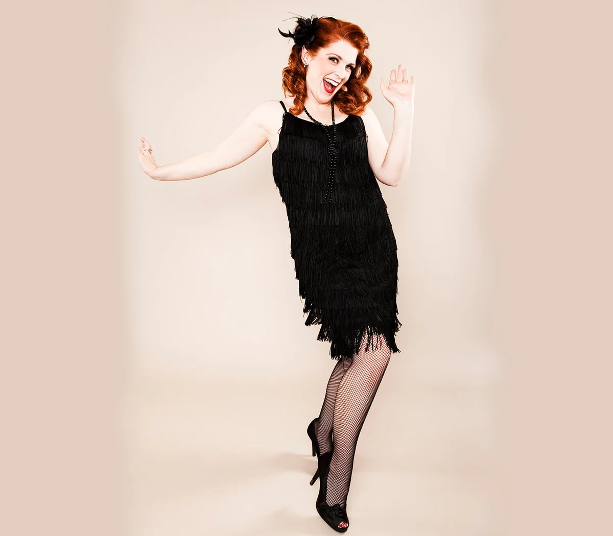 Flapper girl dancing