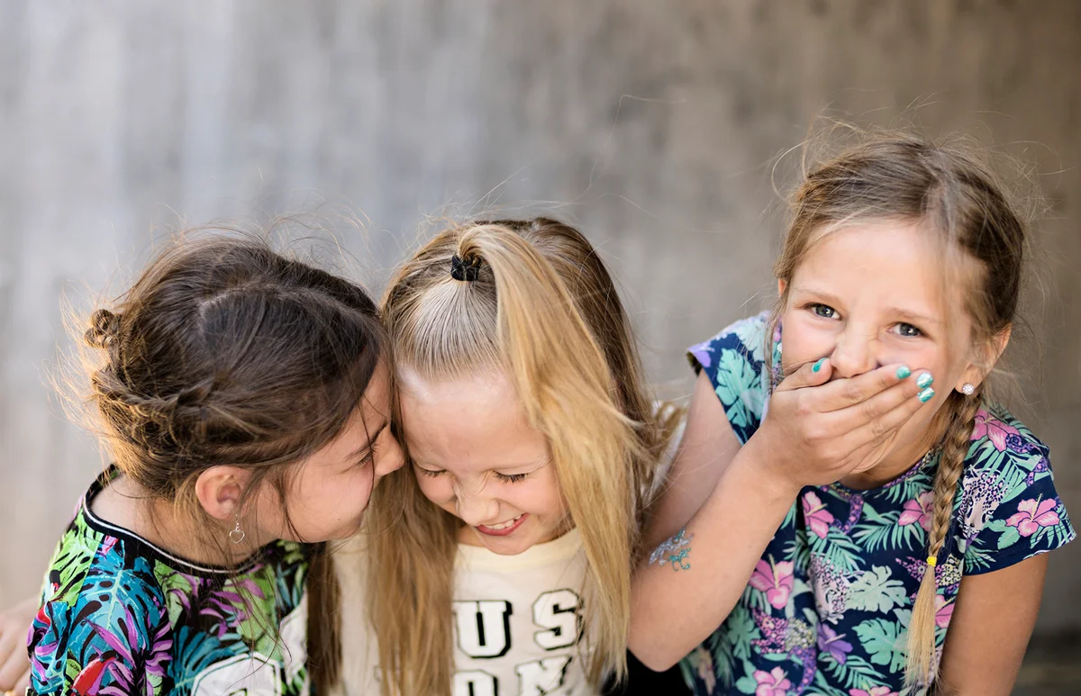 Giggling girls