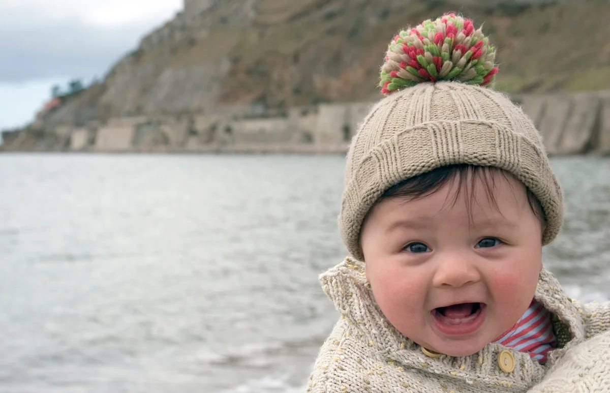 Baby at the seaside