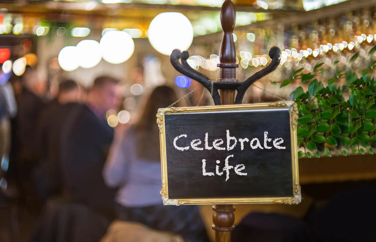 sign at restaurant entrance