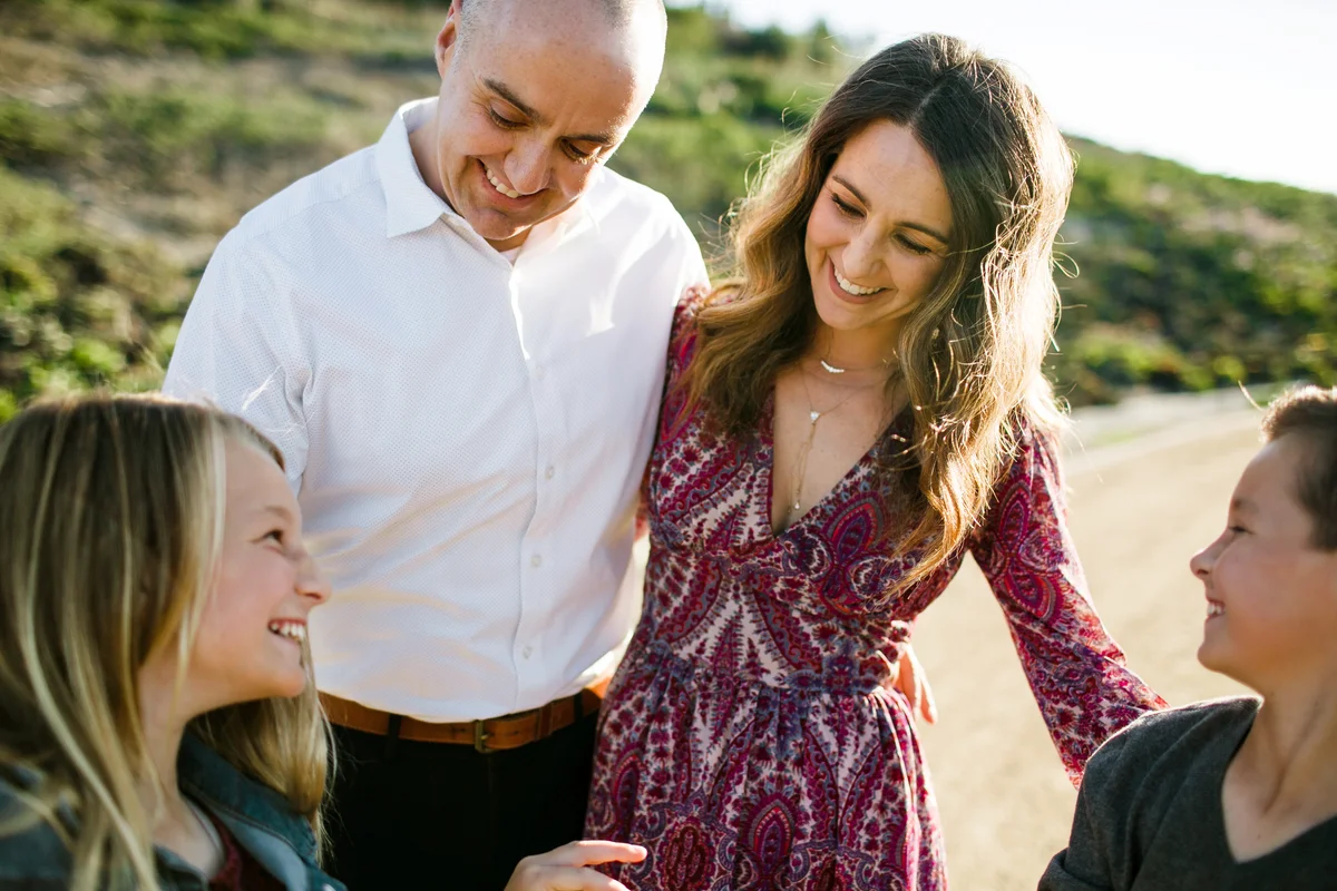 Family Hugs and Smiles