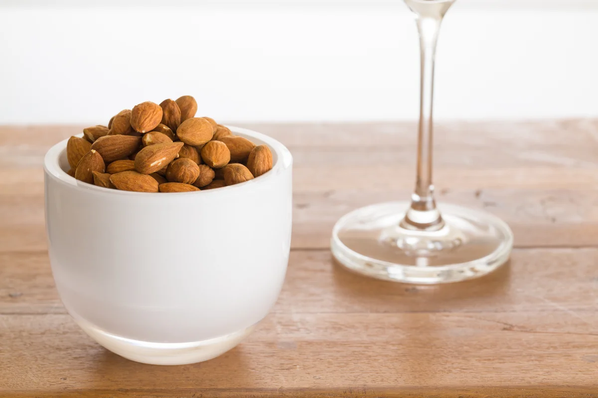 Almonds and wine