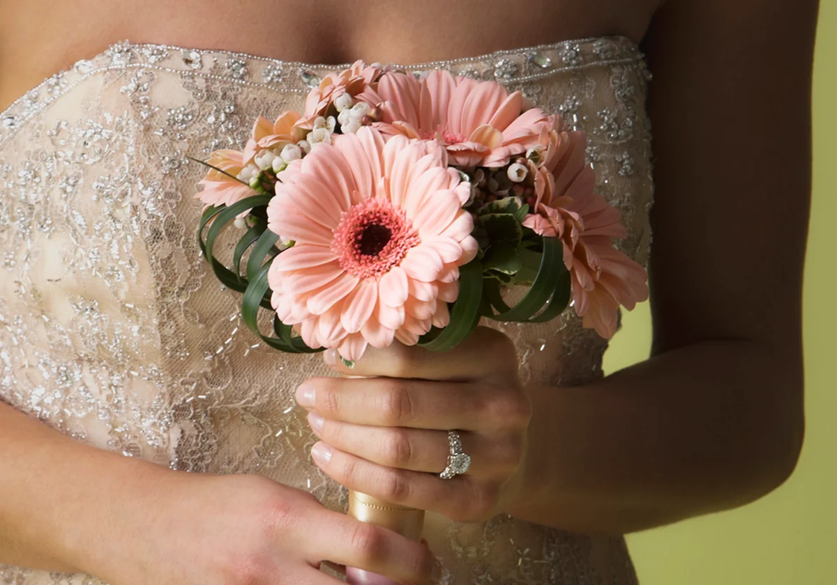 Powder pink Gerbera bouquet